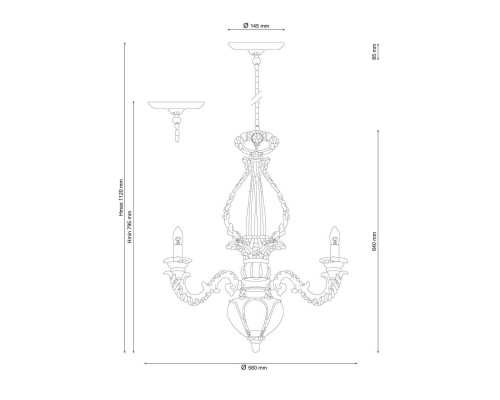 Дополнительное фото Люстра подвесная Lucia Tucci Pene 146.5 Ivory: Купить в Интернет магазин освещения GCSVET.RU