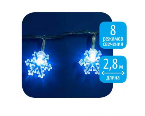 Дополнительное фото Светодиодная гирлянда (07923) Uniel сакура 220V белый ULD-S0280-020/DTA White IP20 SNOWFLAKES: Купить в Интернет магазин освещения GCSVET.RU