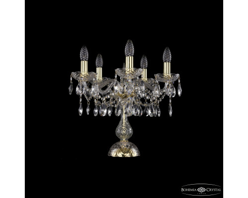 Основное фото Лампа настольная Bohemia Ivele Crystal 1413L/5/141-39 G: Купить в Интернет магазин освещения GCSVET.RU