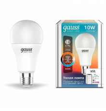 Светодиодная лампа для диммера Gauss E27 10W 2700-6500K матовая 1080112