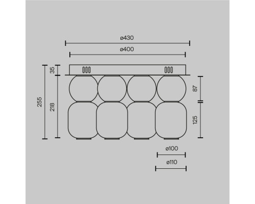 Дополнительное фото Светильник потолочный Maytoni Drop MOD273CL-L60CH3K: Купить в Интернет магазин освещения GCSVET.RU