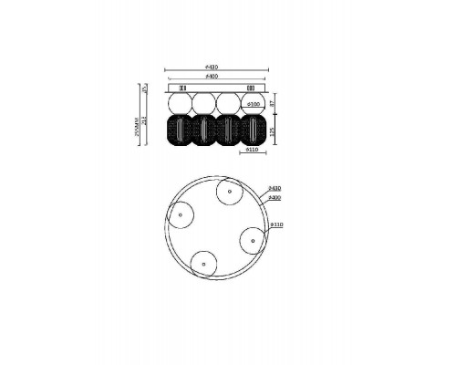 Дополнительное фото Светильник потолочный Maytoni Drop MOD273CL-L60CH3K: Купить в Интернет магазин освещения GCSVET.RU