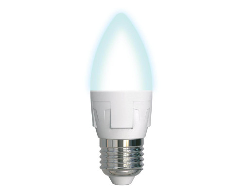 Основное фото Светодиодная лампа для диммера (UL-00004295) Uniel E27 7W 4000K матовая LED-C37 7W/4000K/E27/FR/DIM PLP01WH: Купить в Интернет магазин освещения GCSVET.RU