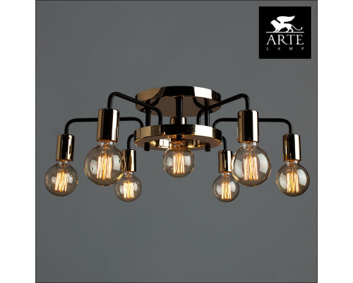 Дополнительное фото Люстра потолочная Arte Lamp Gelo A6001PL-7BK: Купить в Интернет магазин освещения GCSVET.RU