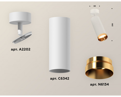 Дополнительное фото Спот накладной (поворотный) Ambrella Light Techno XM6342005 (A2202, C6342, N6134): Купить в Интернет магазин освещения GCSVET.RU