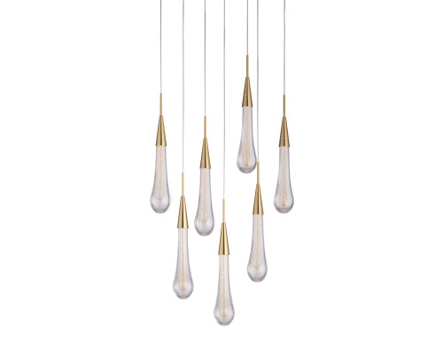 Основное фото Люстра подвесная DeLight Collection Pour MD2060-7A br.brass: Купить в Интернет магазин освещения GCSVET.RU