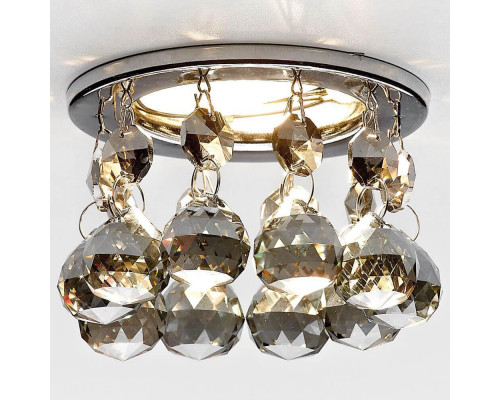 Дополнительное фото Встраиваемый светильник Ambrella Light Crystal K2051 CL/G: Купить в Интернет магазин освещения GCSVET.RU