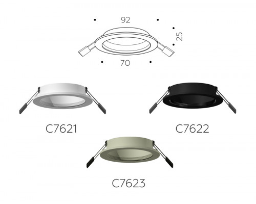 Дополнительное фото Основание светильника Ambrella Light DIY Spot C7621: Купить в Интернет магазин освещения GCSVET.RU