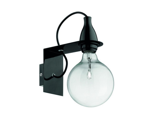 Основное фото Настенный светильник Ideal Lux Minimal AP1 Nero 045214: Купить в Интернет магазин освещения GCSVET.RU