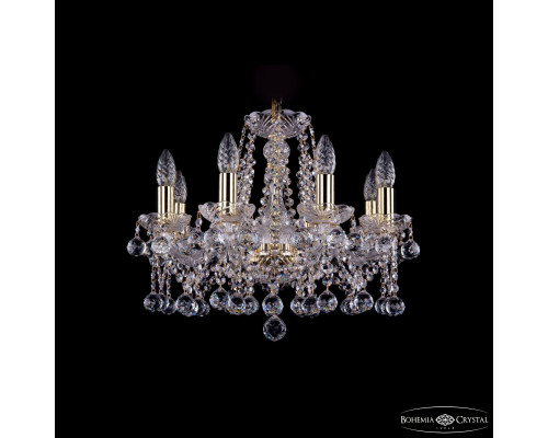Основное фото Люстра подвесная Bohemia Ivele Crystal 1413/8/165 G Balls: Купить в Интернет магазин освещения GCSVET.RU