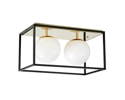 Основное фото Светильник потолочный Lumina Deco Maldini LDC 8060-2 F.GD+BK: Купить в Интернет магазин освещения GCSVET.RU