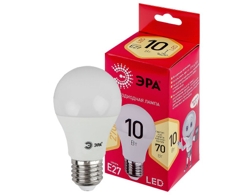 Основное фото Светодиодная лампочка Эра LED A60-10W-827-E27 R Б0049634: Купить в Интернет магазин освещения GCSVET.RU