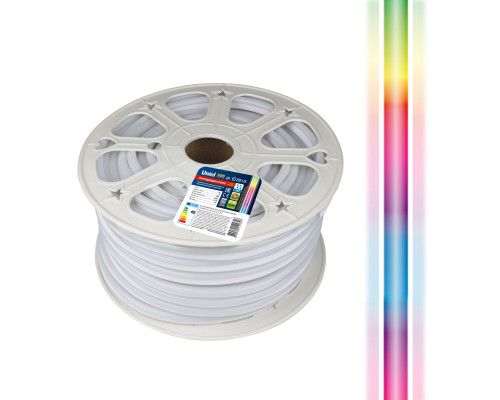 Основное фото Лента светодиодная Uniel ULS-N22-5050-80LED/m-8mm-IP67-220V-10W/m-50M-RGB бобина: Купить в Интернет магазин освещения GCSVET.RU