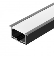 Алюминиевый профиль Arlight с экраном SL-LINIA62-F-2500 BLACK+OPAL 036307