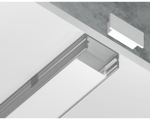 Дополнительное фото Алюминиевый накладной профиль Ambrella Light Alum Profile GP2001AL: Купить в Интернет магазин освещения GCSVET.RU