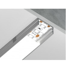 Алюминиевый накладной профиль Ambrella Light Alum Profile GP2001AL