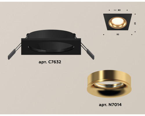 Дополнительное фото Светильник встраиваемый Ambrella Light Techno XC7632005 (C7632, N7014): Купить в Интернет магазин освещения GCSVET.RU