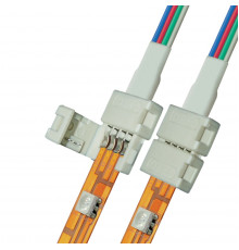 Коннектор для светодиодных лент Uniel UCX-SD4/B20-RGB WHITE 020 POLYBAG 06610