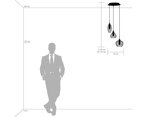 Дополнительное фото Люстра подвесная Lightstar Pentola 803051: Купить в Интернет магазин освещения GCSVET.RU