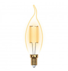 Ретро лампа (UL-00002397) Uniel E14 5W 2250K прозрачная LED-CW35-5W/GOLDEN/E14 GLV21GO
