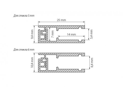 Дополнительное фото Профиль Arlight KLUS-GLASS-56-2000 ANOD 019193: Купить в Интернет магазин освещения GCSVET.RU