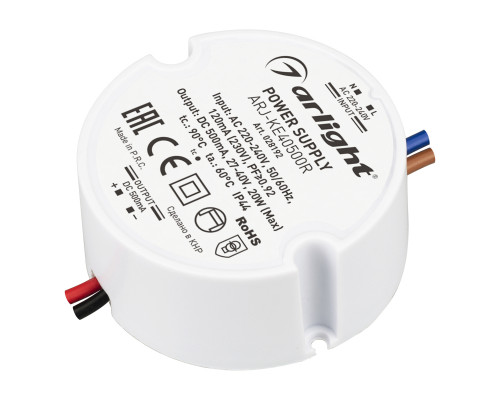 Основное фото Сетевой адаптер Arlight ARJ-KE40500R (20W, 500mA, PFC) 028192: Купить в Интернет магазин освещения GCSVET.RU