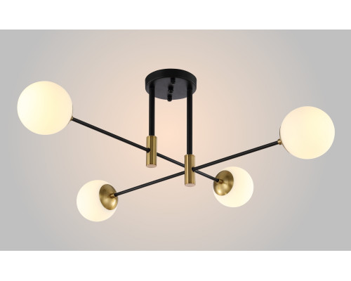 Дополнительное фото Люстра потолочная Crystal Lux Fidel FIDEL PL4 BLACK: Купить в Интернет магазин освещения GCSVET.RU
