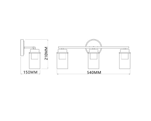 Дополнительное фото Настенный светильник Escada Dinasty 2118/3A: Купить в Интернет магазин освещения GCSVET.RU