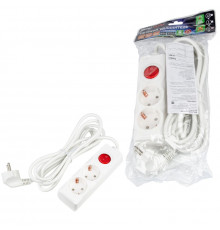 Удлинитель бытовой Uniel Ultra S-GCU2-3B WHITE UL-00010010