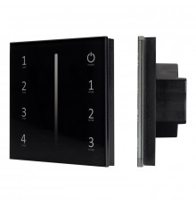 Панель Arlight Sens Smart-P17-Dim Black (230V, 4 зоны, 2.4G) 028129