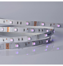 Лента светодиодная Uniel ULS-M22-5050-30LED/m-10mm-IP20-DC12V-7,2W/m-5M-RGB PROFI катушка в герметичной упаковке