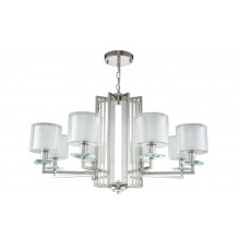 Люстра подвесная Crystal Lux Nicolas NICOLAS SP-PL8 NICKEL/WHITE