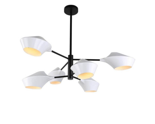 Основное фото Люстра подвесная Lumina Deco Romina LDP 6037-6 WT+BK: Купить в Интернет магазин освещения GCSVET.RU