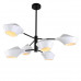 Основное фото Люстра подвесная Lumina Deco Romina LDP 6037-6 WT+BK: Купить в Интернет магазин освещения GCSVET.RU