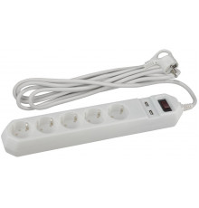Сетевой фильтр Эра USF-5es-1.5m-USB-W Б0019037
