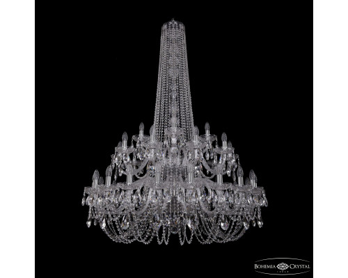 Основное фото Люстра подвесная Bohemia Ivele Crystal 1402/20+10+5/400/h-160/2d Ni: Купить в Интернет магазин освещения GCSVET.RU