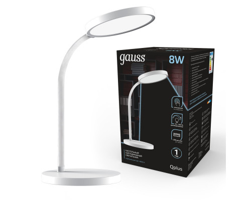 Дополнительное фото Лампа настольная Gauss Qplus GT5031: Купить в Интернет магазин освещения GCSVET.RU