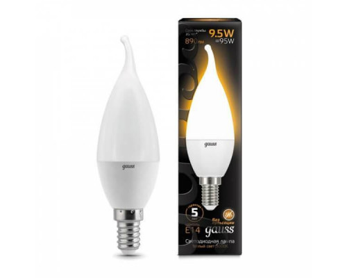 Основное фото Светодиодная лампочка Gauss LED Candle tailed 104101110: Купить в Интернет магазин освещения GCSVET.RU
