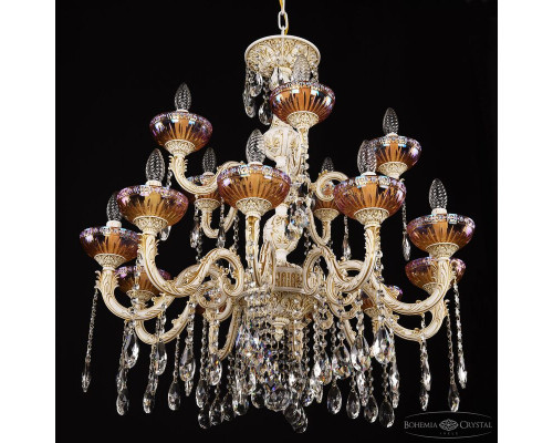 Дополнительное фото Люстра подвесная Bohemia Ivele Crystal AL79101/10+5/250/2D A WMG P Shampan/M-1G: Купить в Интернет магазин освещения GCSVET.RU
