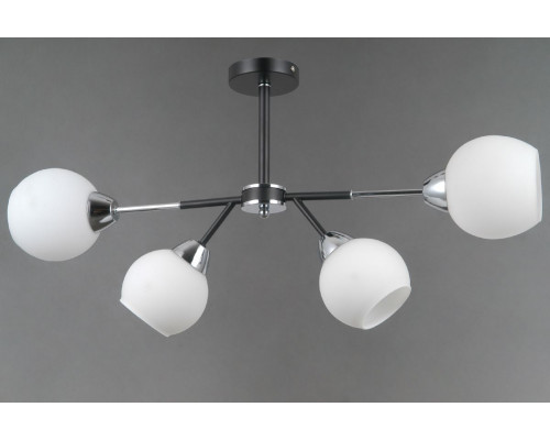 Дополнительное фото Люстра потолочная Illumico IL0715-4CSQ-24 BK CR LIBRA: Купить в Интернет магазин освещения GCSVET.RU