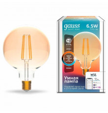 Светодиодная лампа для диммера Gauss E27 6,5W 2000-5500K золотистая 1340112