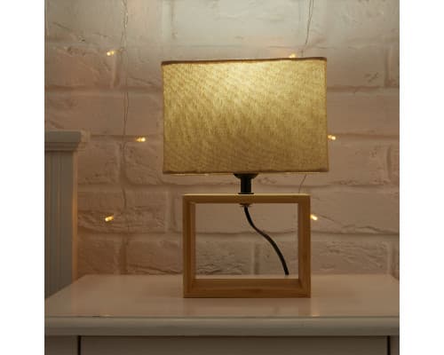 Дополнительное фото Лампа настольная Uniel UML-B401 E27 LIGHT GREY/WOOD UL-00010956: Купить в Интернет магазин освещения GCSVET.RU