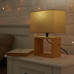 Дополнительное фото Лампа настольная Uniel UML-B401 E27 LIGHT GREY/WOOD UL-00010956: Купить в Интернет магазин освещения GCSVET.RU