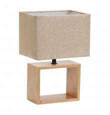 Лампа настольная Uniel UML-B401 E27 LIGHT GREY/WOOD UL-00010956