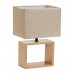 Основное фото Лампа настольная Uniel UML-B401 E27 LIGHT GREY/WOOD UL-00010956: Купить в Интернет магазин освещения GCSVET.RU