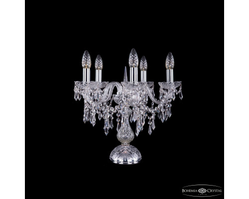 Основное фото Лампа настольная Bohemia Ivele Crystal 1403L/5/141-39 Ni: Купить в Интернет магазин освещения GCSVET.RU