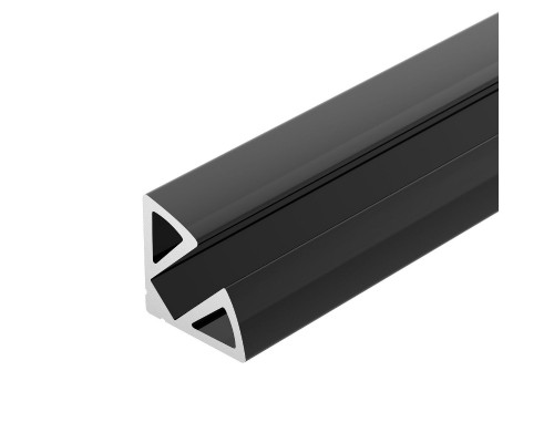 Дополнительное фото Алюминиевый профиль Arlight SL-KANT-H11-2000 ANOD BLACK 044086: Купить в Интернет магазин освещения GCSVET.RU