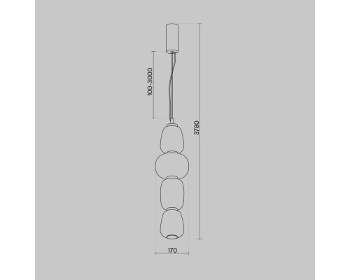 Дополнительное фото Светильник подвесной Maytoni Pattern MOD267PL-L32CH3K: Купить в Интернет магазин освещения GCSVET.RU