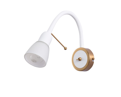 Основное фото Гибкий светильник на стену Arte Lamp Lettura A7009AP-1WH: Купить в Интернет магазин освещения GCSVET.RU