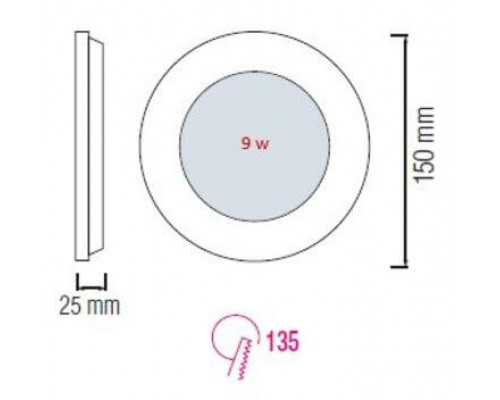 Дополнительное фото Светильник встраиваемый LED Horoz Slim-6 6W 6400K 056-003-0006 HRZ33002848: Купить в Интернет магазин освещения GCSVET.RU